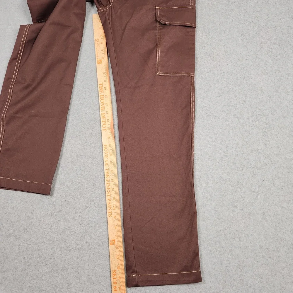 True Religion Pants Size 28 (Actual 30x32) Brown Cargo Contrast Stitch Flap